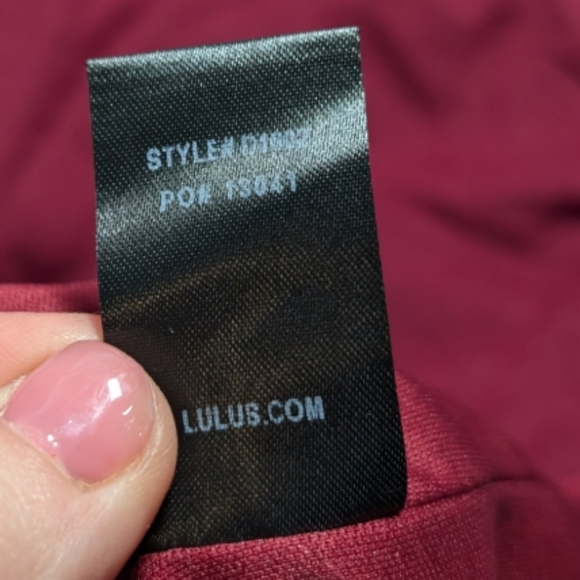 Lulus Red Long Sleeve Deep V-Neck Dress ❤️✨ - Picture 13 of 13